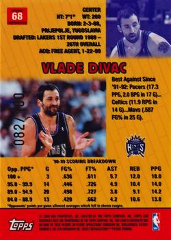 1999-00 Bowman's Best #68 Vlade Divac Back