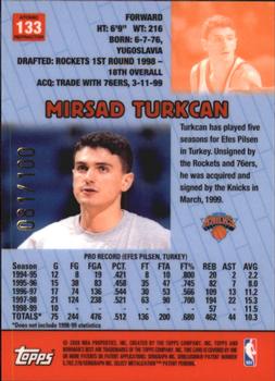 1999-00 Bowman's Best - Atomic Refractors #133 Mirsad Turkcan Back
