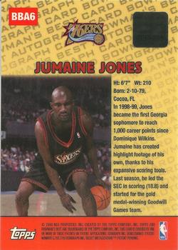 1999-00 Bowman's Best - Autographs #BBA6 Jumaine Jones Back