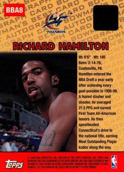 1999-00 Bowman's Best - Autographs #BBA8 Richard Hamilton Back