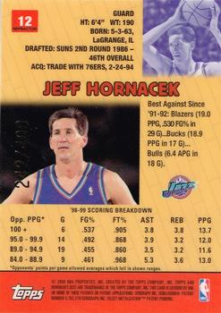 1999-00 Bowman's Best - Refractors #12 Jeff Hornacek Back