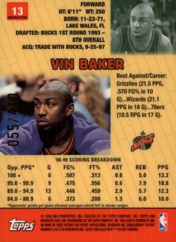 1999-00 Bowman's Best - Refractors #13 Vin Baker Back