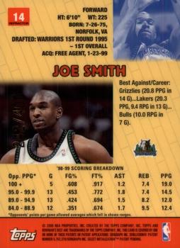 1999-00 Bowman's Best - Refractors #14 Joe Smith Back