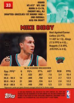 1999-00 Bowman's Best - Refractors #33 Mike Bibby Back