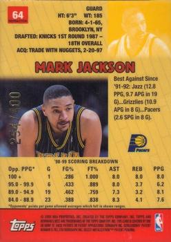 1999-00 Bowman's Best - Refractors #64 Mark Jackson Back