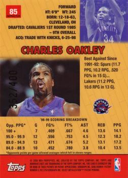 1999-00 Bowman's Best - Refractors #85 Charles Oakley Back