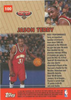 1999-00 Bowman's Best - Refractors #100 Jason Terry Back