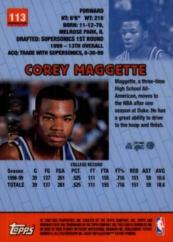 1999-00 Bowman's Best - Refractors #113 Corey Maggette Back