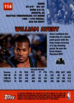1999-00 Bowman's Best - Refractors #114 William Avery Back