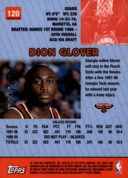 1999-00 Bowman's Best - Refractors #120 Dion Glover Back
