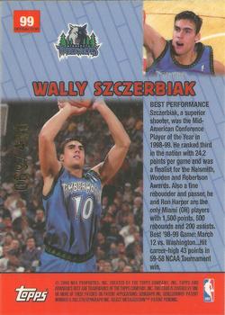 1999-00 Bowman's Best - Refractors #99 Wally Szczerbiak Back