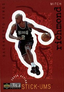 1997-98 Collector's Choice - Super Action Stick 'Ums #S23 Mitch Richmond Front