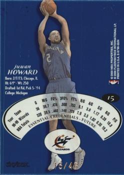 1999-00 E-X - Essential Credentials Future #15 Juwan Howard Back