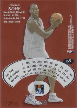 1999-00 E-X - Essential Credentials Now #38 Shawn Kemp Back