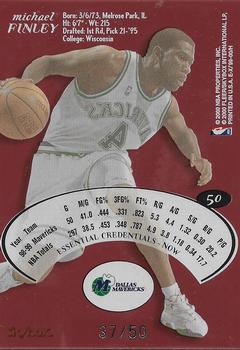 1999-00 E-X - Essential Credentials Now #50 Michael Finley Back