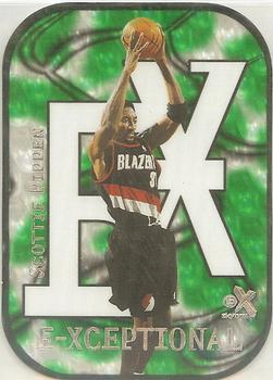 1999-00 E-X - E-Xceptional Green #7XC Scottie Pippen Front