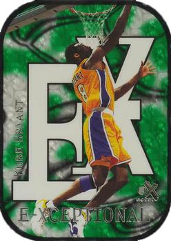 1999-00 E-X - E-Xceptional Green #10XC Kobe Bryant Front