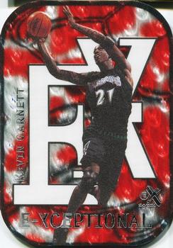 1999-00 E-X - E-Xceptional Red #2XC Kevin Garnett Front