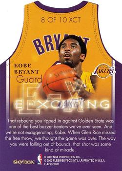 1999-00 E-X - E-Xciting #8XCT Kobe Bryant Back
