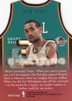 1999-00 E-X - E-Xciting #9XCT Grant Hill Back