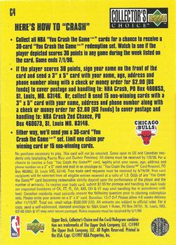 1997-98 Collector's Choice - You Crash the Game Scoring #C4 Scottie Pippen Back