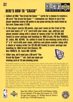 1997-98 Collector's Choice - You Crash the Game Scoring #C17 Kerry Kittles Back