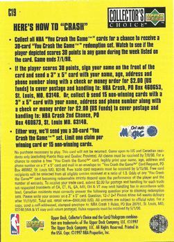 1997-98 Collector's Choice - You Crash the Game Scoring #C19 Anfernee Hardaway Back