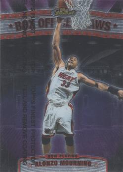 1999-00 Finest - Box Office Draws #BOD8 Alonzo Mourning Front