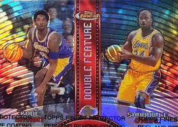 1999-00 Finest - Double Feature Dual Refractors #DF14 Kobe Bryant / Shaquille O'Neal Front