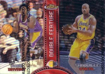 1999-00 Finest - Double Feature Left Refractors #DF14 Kobe Bryant / Shaquille O'Neal Front
