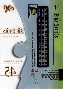 1997-98 E-X2001 #44 Rik Smits Back