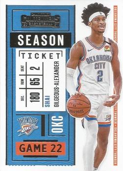 2020-21 Panini Contenders #74 Shai Gilgeous-Alexander Front