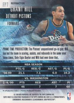 1999-00 Finest - Finest Producers Refractors #FP7 Grant Hill Back