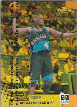 1999-00 Finest - Gold Refractors #77 Shawn Kemp Front
