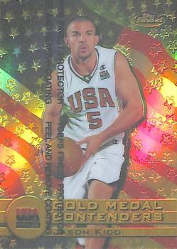 1999-00 Finest - Gold Refractors #227 Jason Kidd Front