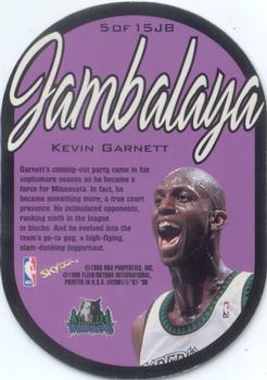 1997-98 E-X2001 - Jambalaya #5JB Kevin Garnett Back