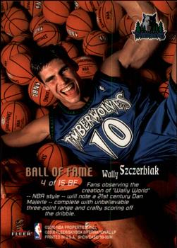 1999-00 Flair Showcase - Ball of Fame #4 BF Wally Szczerbiak Back