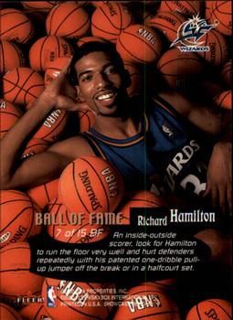 1999-00 Flair Showcase - Ball of Fame #7 BF Richard Hamilton Back