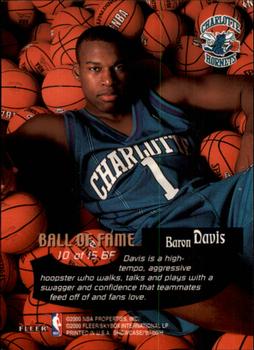 1999-00 Flair Showcase - Ball of Fame #10 BF Baron Davis Back