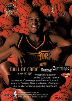 1999-00 Flair Showcase - Ball of Fame #11 BF Vonteego Cummings Back