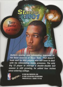 1997-98 E-X2001 - Star Date 2001 #2SD Tony Battie Back