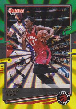2020-21 Donruss - Holo Green and Yellow Laser #48 Pascal Siakam Front