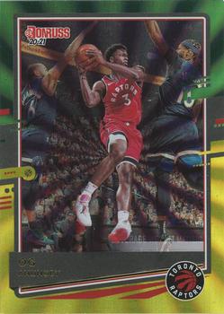 2020-21 Donruss - Holo Green and Yellow Laser #51 OG Anunoby Front