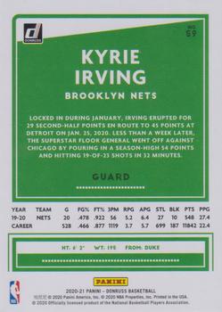 2020-21 Donruss - Holo Green and Yellow Laser #59 Kyrie Irving Back