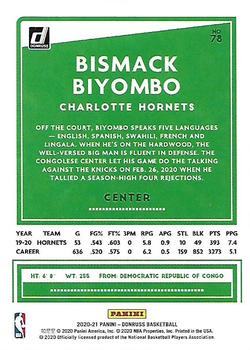 2020-21 Donruss - Holo Green and Yellow Laser #78 Bismack Biyombo Back