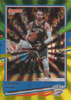 2020-21 Donruss - Holo Green and Yellow Laser #84 Steven Adams Front