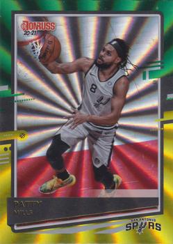 2020-21 Donruss - Holo Green and Yellow Laser #88 Patty Mills Front