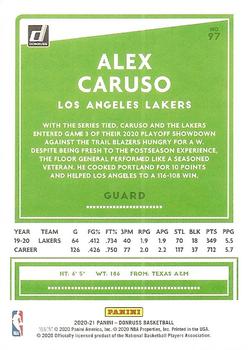 2020-21 Donruss - Holo Green and Yellow Laser #97 Alex Caruso Back