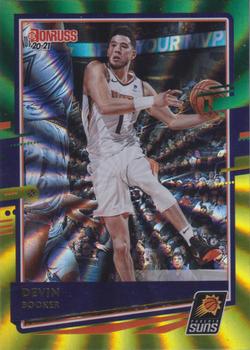 2020-21 Donruss - Holo Green and Yellow Laser #112 Devin Booker Front