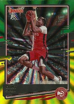 2020-21 Donruss - Holo Green and Yellow Laser #118 Clint Capela Front